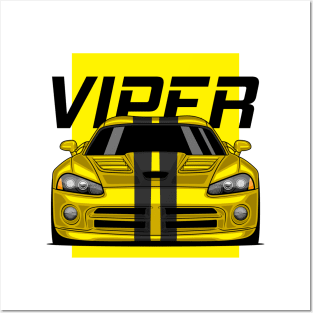 Yellow Front Viper V10 Posters and Art